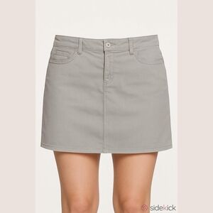 Twik By Simons Gray Denim Mini Skirt Size US 11